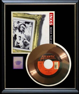 INXS NEVER TEAR US 45 RPM GOLD METALIZED RECORD RARE NON RIAA | eBay
