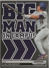 2022 Panini Prizm Jacob Berry Big Man On Campus SP RC Miami Marlins