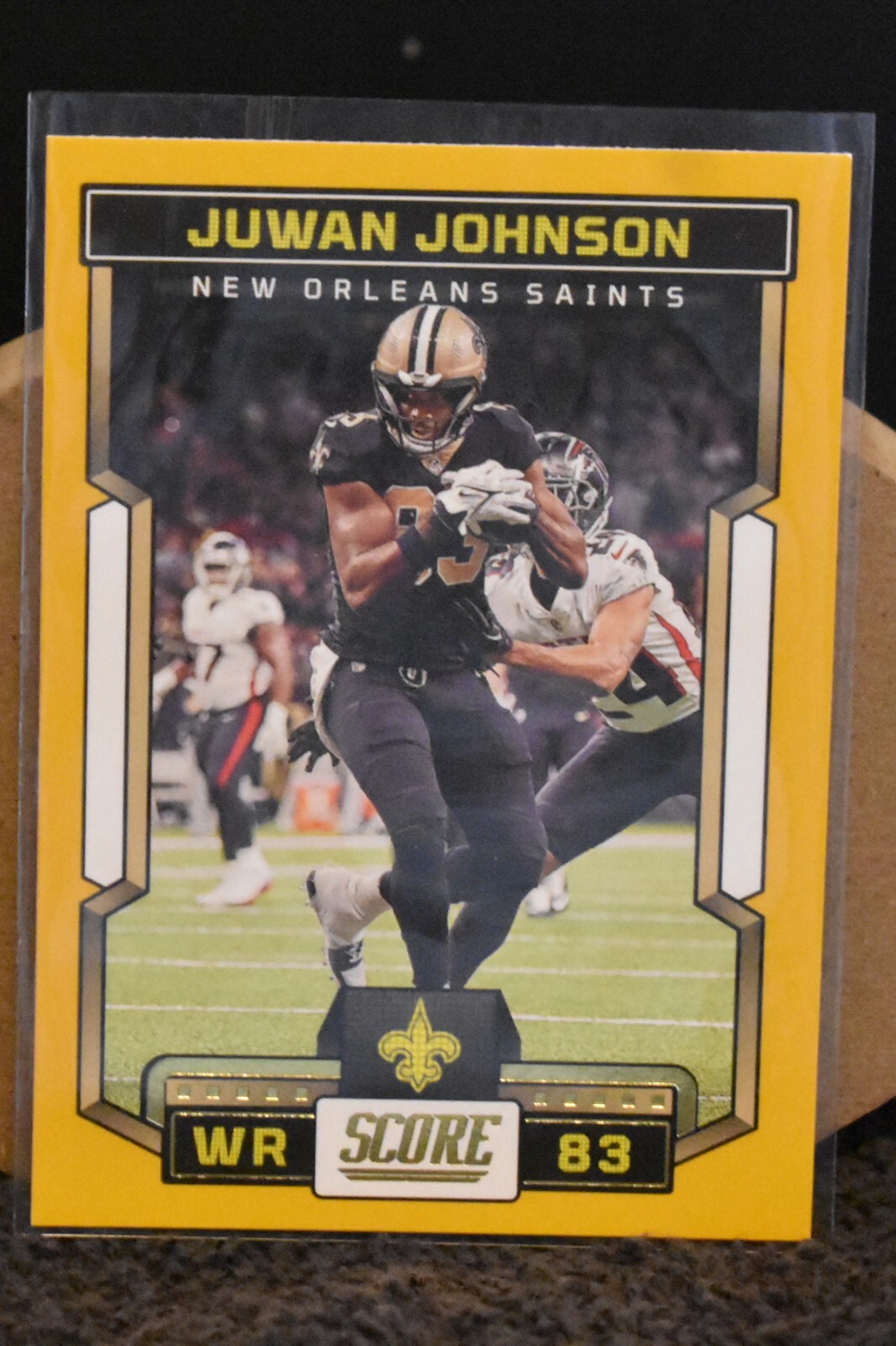 2023 Juwan Johnson Score Panini Gold New Orleans Saints