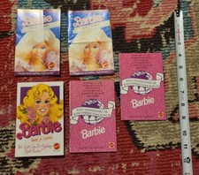 Barbie Passport and World of Fashion vintage 1980s brochures papers lot Mattel