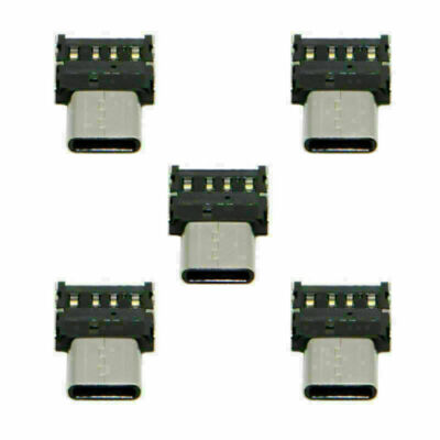 5pcs USB 2.0 OTG to Ultra Mini Type-C USB-C Adapter for Cell Phone & USB Device