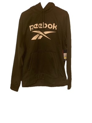 Reebok Men s Core Vector Fleece Hoodie -Black - Large  -Brand NWT!