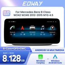 For 2012-2018 Mercedes Benz B W242 W246 Autoradio Android 14 128GB Carplay WIFI