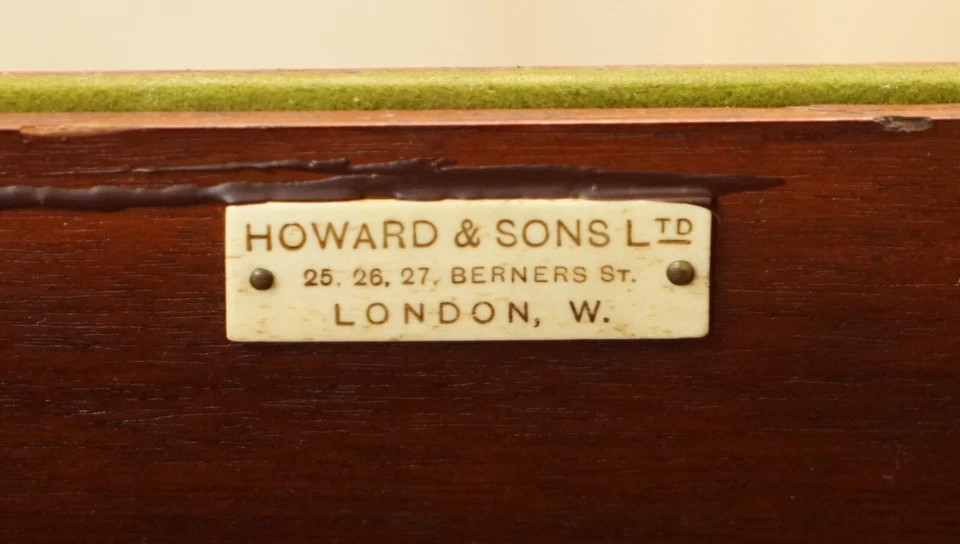 EDITORS CHOICE ANTIQUE HOWARD & SON'S SHERATON REVIVAL GAMES CARDS SIDE TABLE - Image 2 of 4