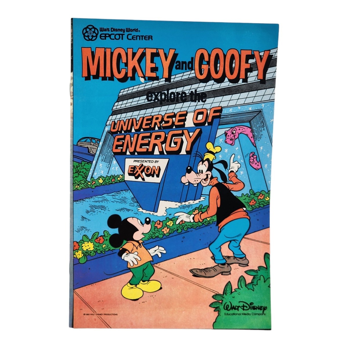 Mickey and Goofy explore the Universe of Energy Epcot Center comic