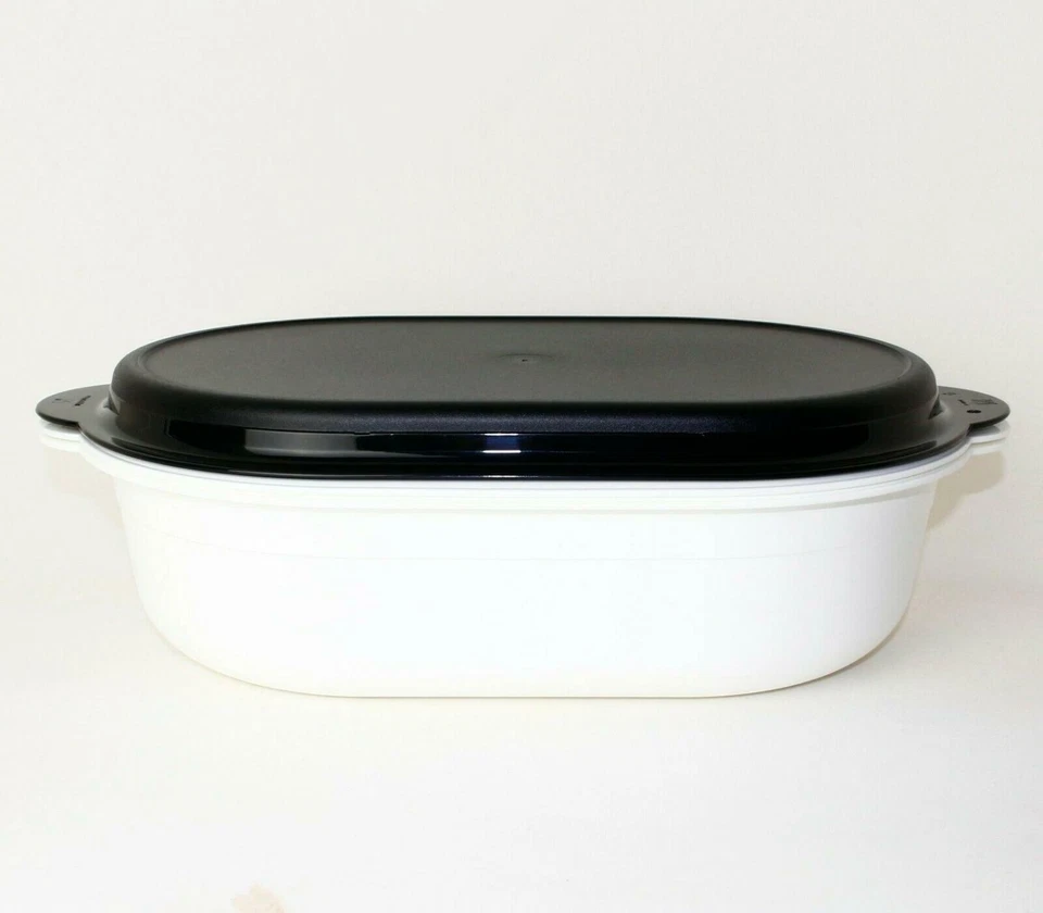 TUPPERWARE Siebservierer Sieb Einsatz Servier - 4L Schwarz/Weiß - Bild 4 von 4