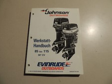 Manuale officina Johnson Evinrude fuoribordo 1995 85 88 90 100 112 115 CV 90CV