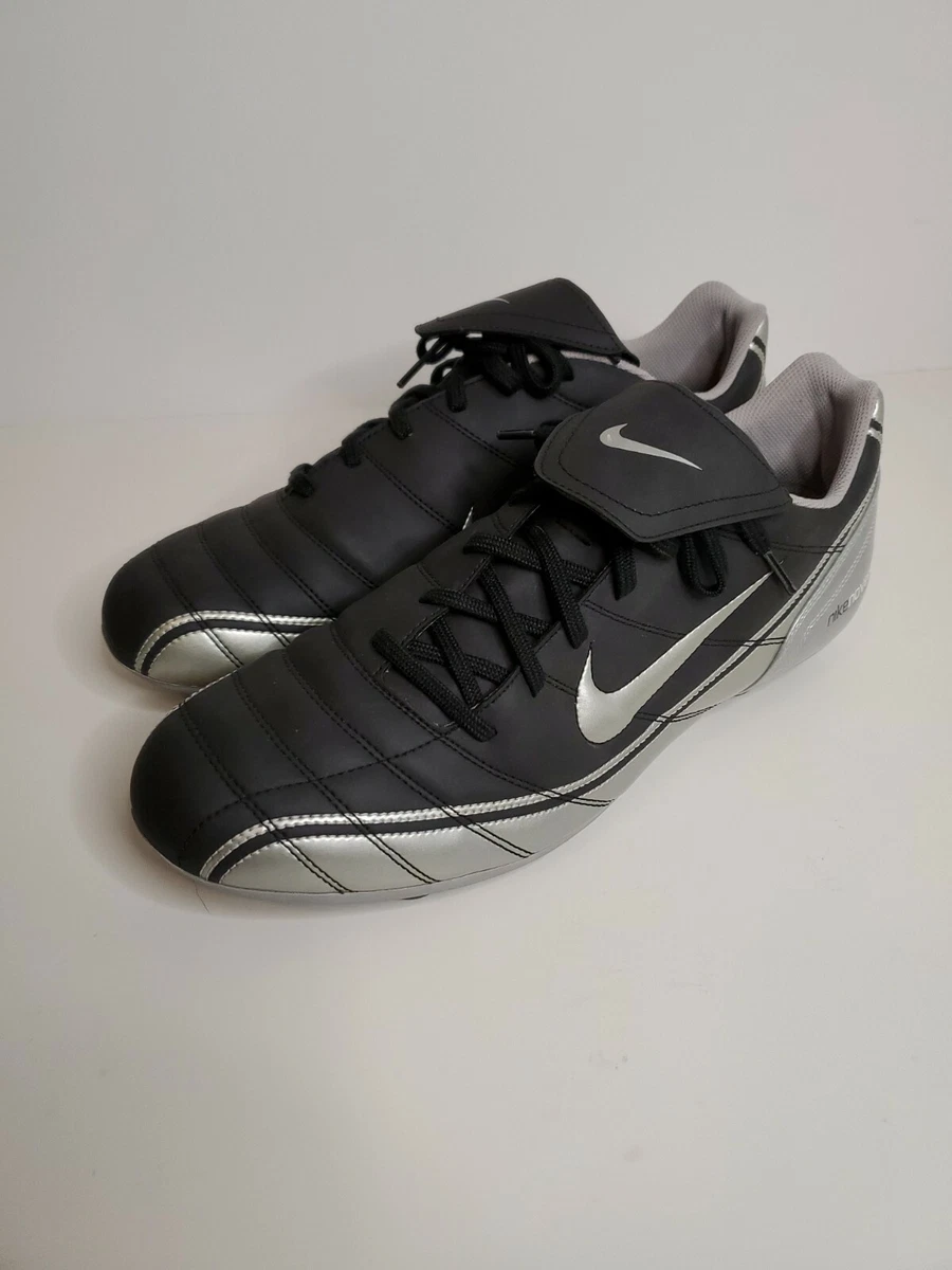 New Vtg Nike Men Noventa 90 Versatract Silver Black Soccer Cleats Sz 13 classic |