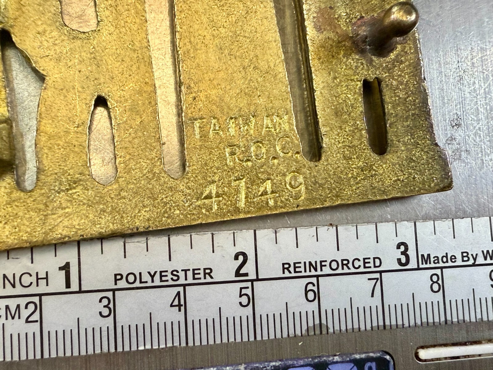 Custom Name MARK Block Letter Solid Brass Vintage… - image 8