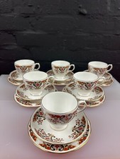 6 x Colclough Royale Tea Trios Cups Saucers and Side Plates Set