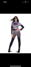 Incredibles 2 Elastigirl Halloween Costume Adult 4 piece Women  s SIZE LARGE