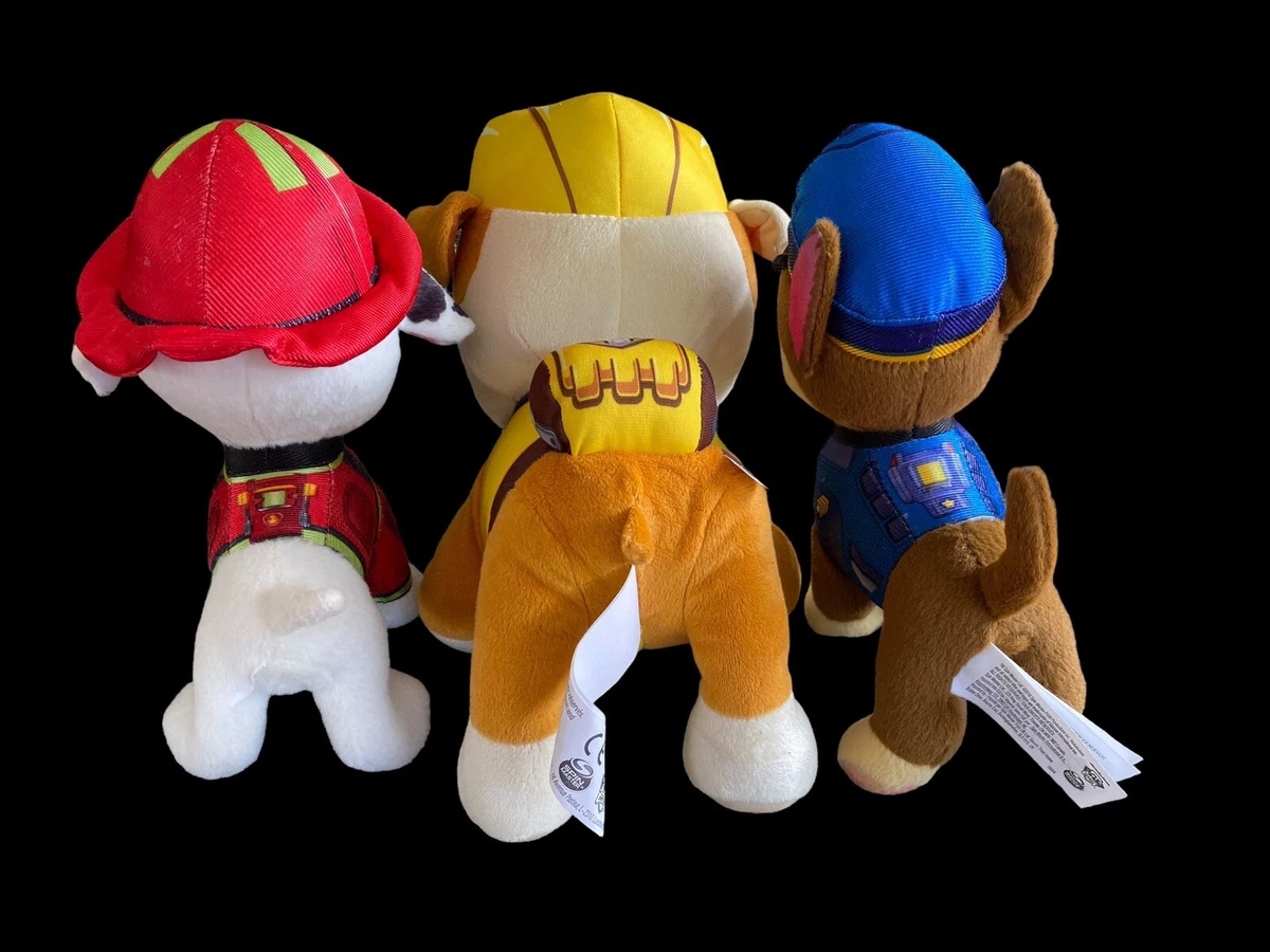 Paw patrol real top talking chase plush toy
