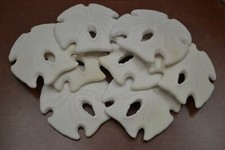 8 PCS WHITE ARROWHEAD SAND DOLLAR SEA SHELL WEDDING BEACH 3 1/2" - 4" 
