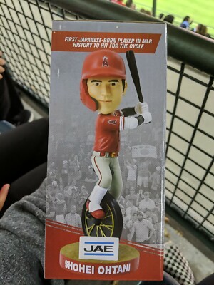 NIB Shohei Ohtani Cycle Bobblehead 7/16 SGA LA Anaheim Angels | eBay