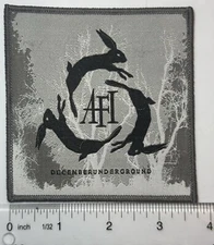 AFI December Underground Grey Border Woven Patch 