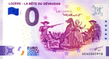 48 LA GARDE Lozère - La Bête du Gévaudan 2, 2024, Billet Euro Souvenir