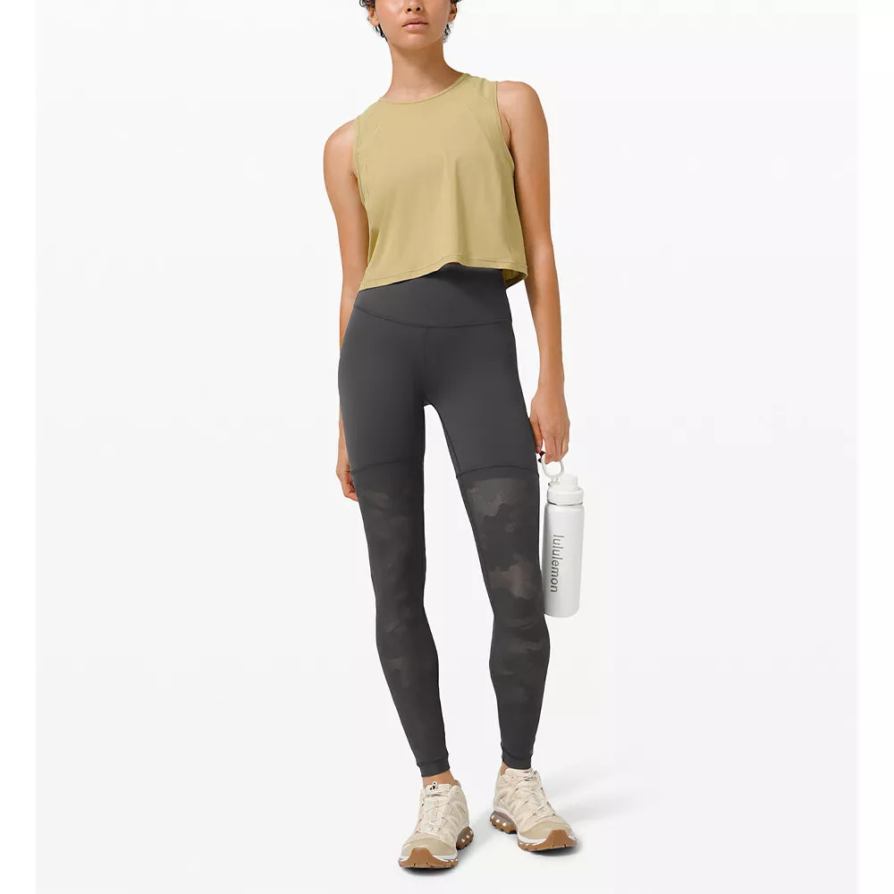 Lululemon Sheer Will High-Rise Tight 28 *Camo-Graphite Grey RRP $148