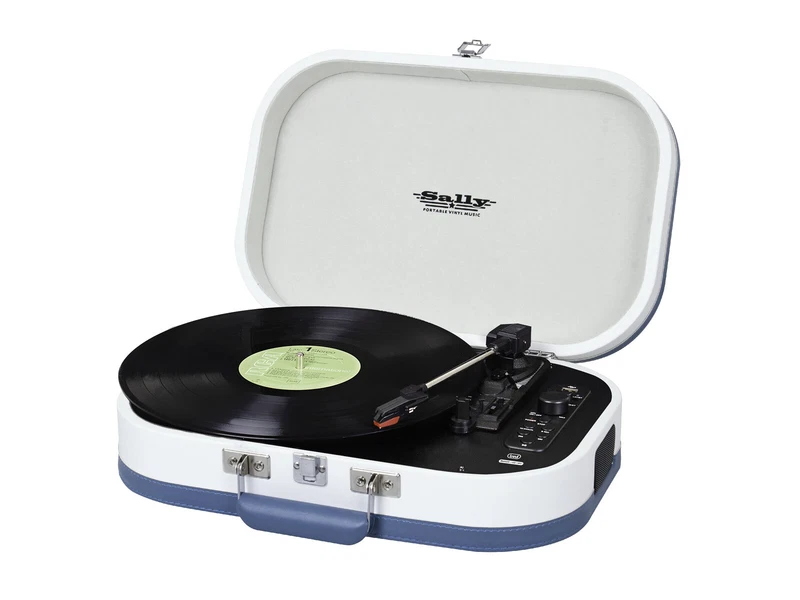 Giradischi Ricaricabile Trevi TT 1020 BT Sally 33 45 78 Giri Turchese Bluetooth