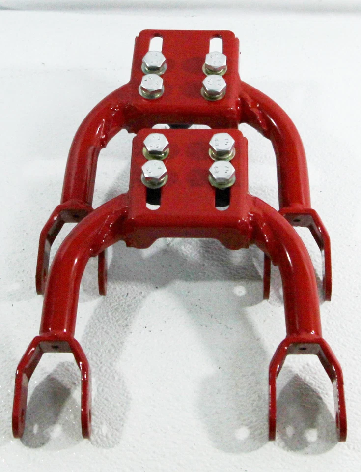 Brazo inclinable superior delantero + buje para 92-95 Honda Civic EX DX LX sedán 4D rojo Foto 3 de 4