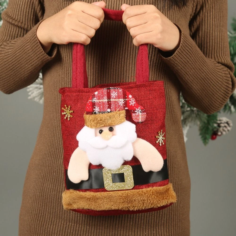 Deer Candy Bag Snowman Christmas Handbag Christmas Decor Hand