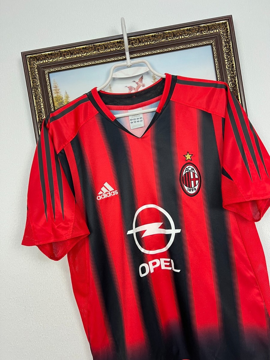 AC Milan Home football shirt 2004 Soccer Adidas Maglia Mens Jersey
