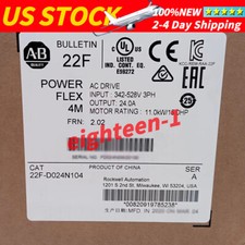 New Allen-Bradley 22F-D024N104 PowerFlex 4M 11 kW 15 HP AC Drive 22FD024N104 AB
