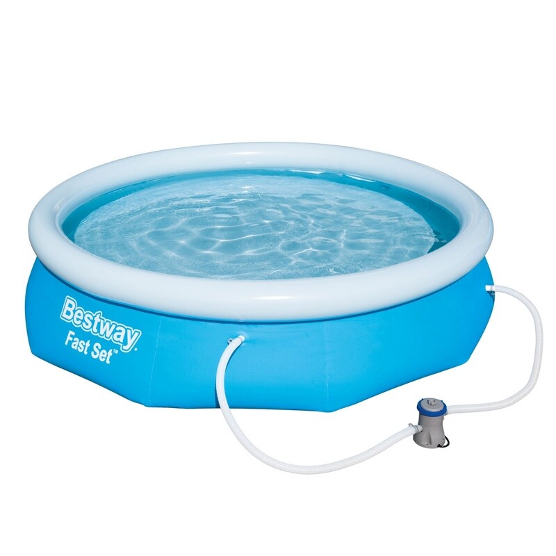 Bestway Fast Set™ Piscina Exterior Inflable Con Bomba De Filtro Unos 305 X 76 Cm