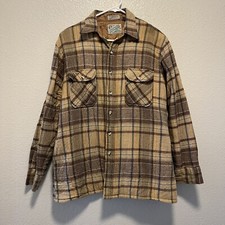 Vintage Outdoor Exchange Quilted Flannel Shirt Jacket Men's Y2K Plaid Size M