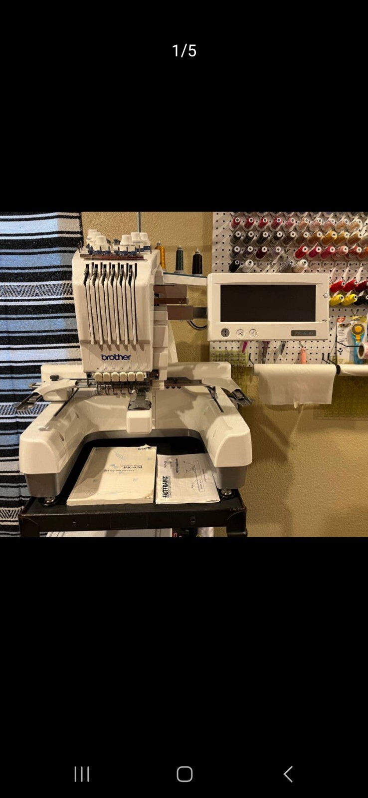 pre owned brother pr 620 embroidery machine with tons of extras eBay