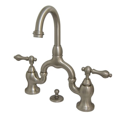 Kingston Brass KS7998AL English Country Lavatory Faucet with Brass Pop-Up,