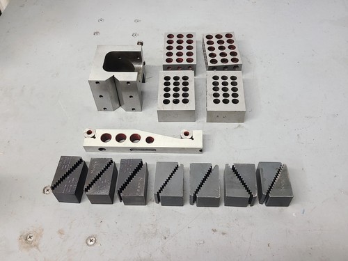 MISC. LOT MACHINIST PRECISION GROUND SET UP BLOCKS, (4)3-2-1, SQUARE V ...