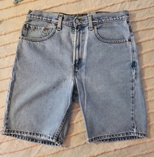 Vintage Levis 505 Shorts Denim 5 Pockets Cotton USA Waist 32 Regular 0206