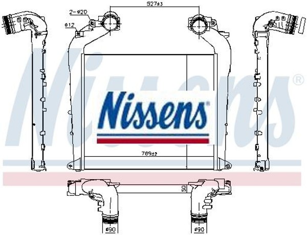 Nissens 961574 LadeluftküHler LLK TurboküHler KüHler-image