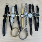 Lot of 11 Vintage Ladies Watches: Quartz, Timex, Citizen Etc. For Parts & Repair
