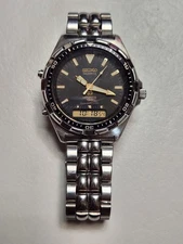 Seiko Sports 150 Digital Analog Diver Watch H601-0029 Working