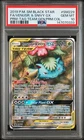 2019 POKEMON SM BLACK STAR PROMO #SM229 FULL ART/VENUSAUR & SNIVY GX PSA 10