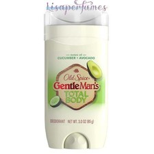 Old Spice GentleMan's Total Body Cucumber  Avocado Deodorant 3oz / 85g