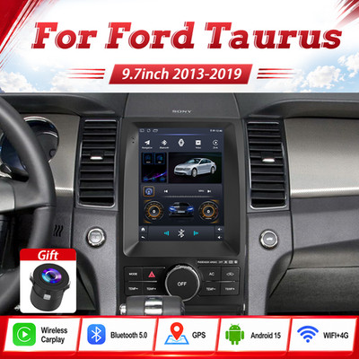 For Ford Taurus 2011-2019 9.7'' Screen Stereo Radio Android 14 GPS Navi Carplay E