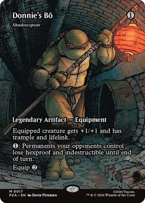MTG Shadowspear(Donnie's Bo) Borderless - Teenage Mutant Ninja Turtles Source