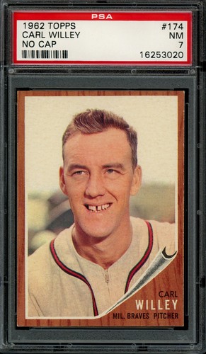 1962 Carl Willey [No Cap] #174
