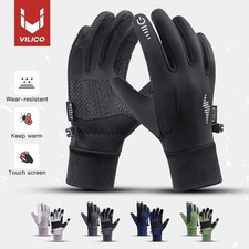 Thermal Windproof Cycling Gloves Winter Full Finger Touch Screen Bikes Gloves