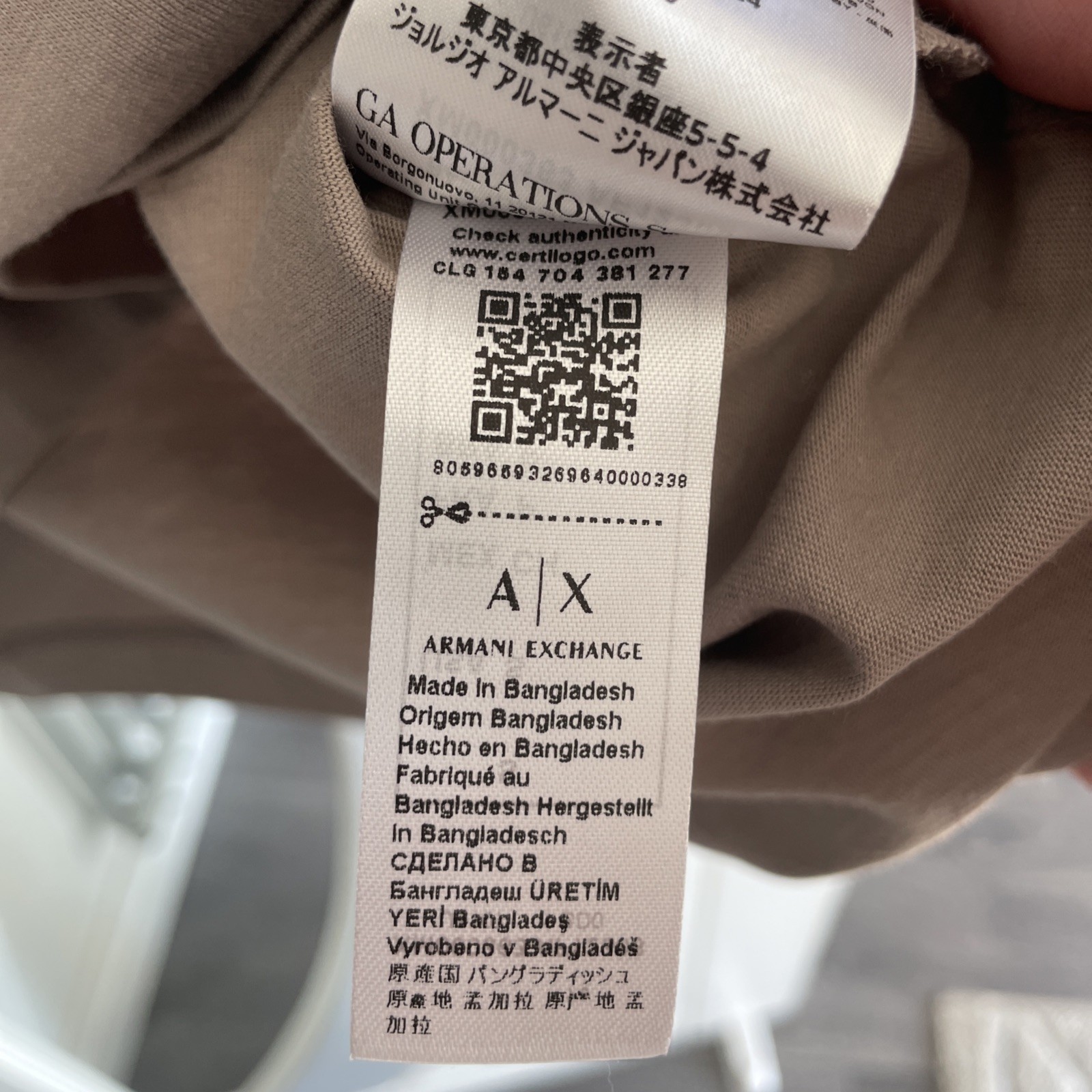 *genuine A/X Armani Exchange T Shirt Rrp £65 ,Size-Small , Grey image 4