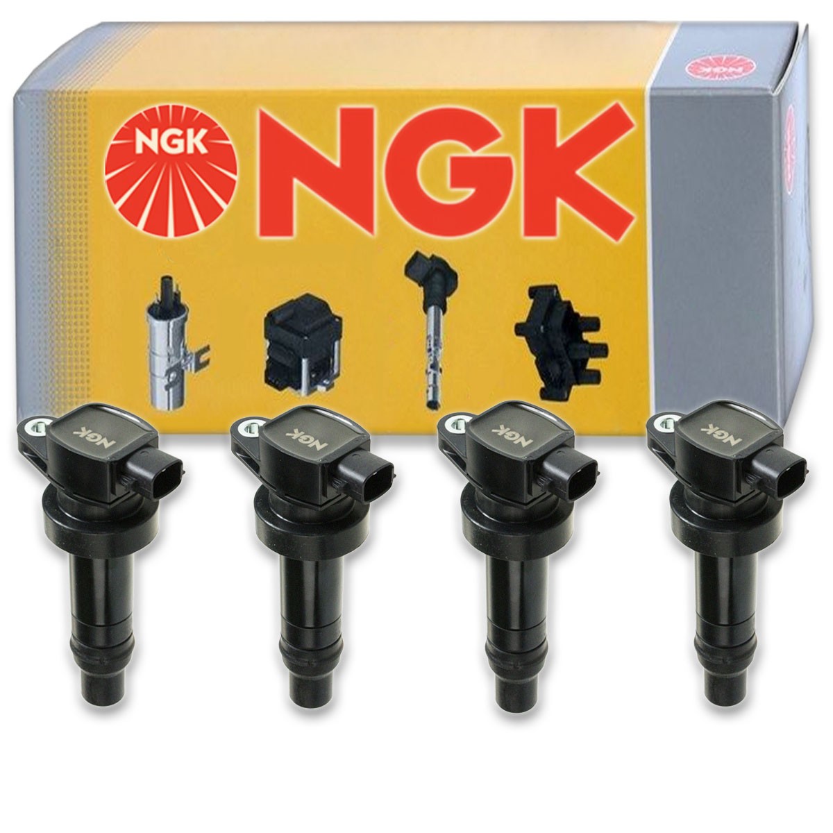 4 pc NGK 48750 U5067 Ignition Coils for UF636 UF-636 IC739 GN10590 E1136 wp