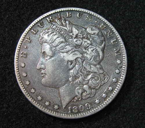 1899 s - MORGAN SILVER  DOLLAR  -   VF+