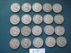 US Ben Franklin Half Dollar Roll - 20 coins as pictured - $10 Face Value Lot #13