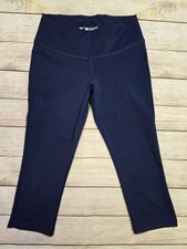 New Balance NB-Dry Capri Leggings Navy Blue Stretch, Womens Size Small