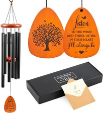 Memorial Wind Chimes Sympathy Gifts for Loss of Loved One, 32'' Wind Chime, Bere
