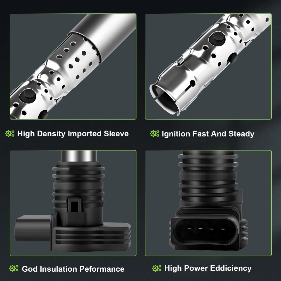 6 For 2003-2004 Audi A6 Quattro 2.7L V6 Ignition Coil & Spark Plug UF411 - image 3 of 4