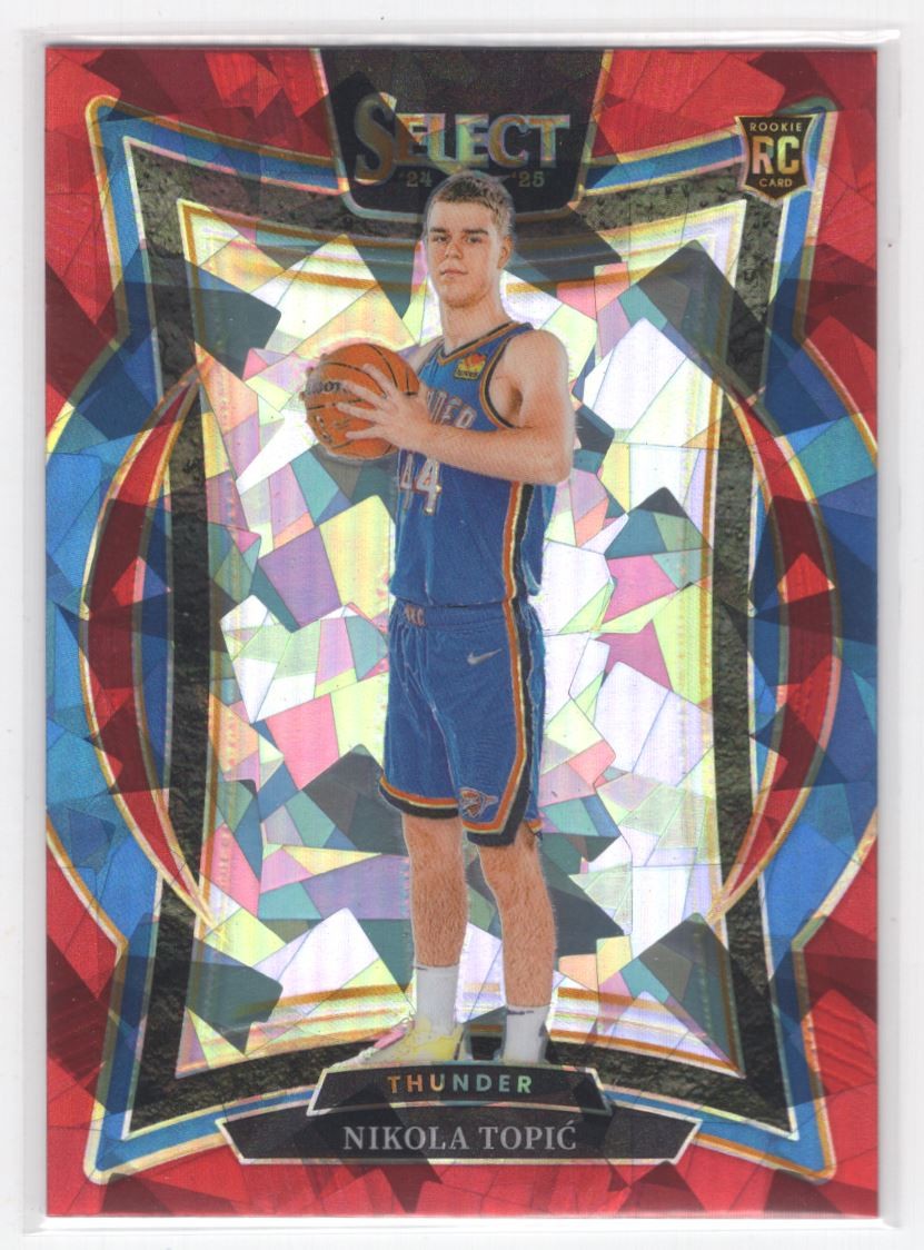 #89 2024-25 Select RED ICE Prizm * Nikola Topic RC Oklahoma City Thunder