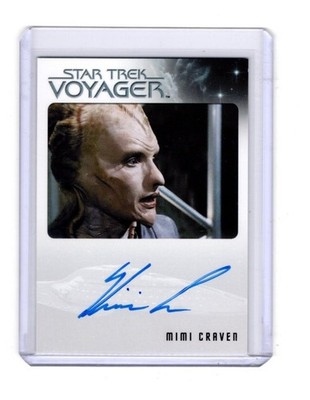 STAR TREK VOYAGER HEROES & VILLAINS MIMI CRAVEN AUTOGRAPH JISA RITTENHOUSE